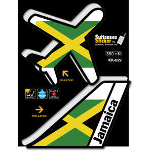 ゼネラルステッカー AIR PORT DESIGN ステッカー ブラックエディション Jamaica KK-029 ゼネラルステッカー AIR PORT DESIGN ステッカー ブラックエディション Jamaica KK-029