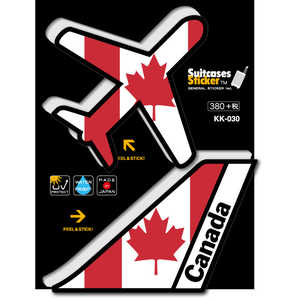 ゼネラルステッカー AIR PORT DESIGN ステッカー ブラックエディション Canada KK-030 ゼネラルステッカー AIR PORT DESIGN ステッカー ブラックエディション Canada KK-030