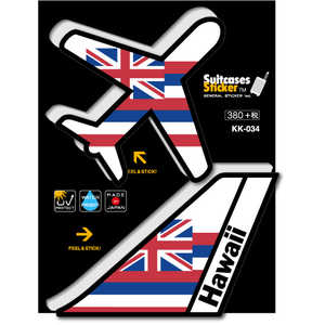 ゼネラルステッカー AIR PORT DESIGN ステッカー ブラックエディション Hawaii KK-034 ゼネラルステッカー AIR PORT DESIGN ステッカー ブラックエディション Hawaii KK-034