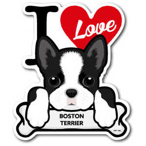ゼネラルステッカー DOG STICKER BOSTON TERRIER PET-025