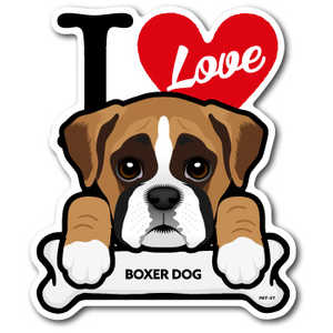 ゼネラルステッカー DOG STICKER BOXER DOG PET-027