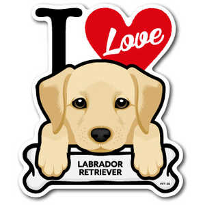 �[�l�����X�e�b�J�[ DOG STICKER LABRADOR RETRIEVER PET-035