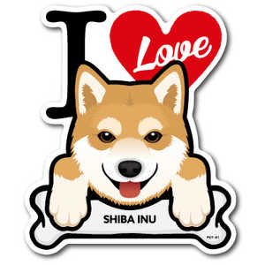 ゼネラルステッカー DOG STICKER SHIBA INU PET-041