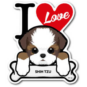 ゼネラルステッカー DOG STICKER SHIH TZU PET-043