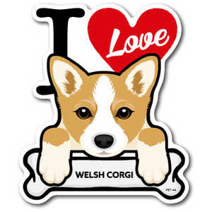 ゼネラルステッカー DOG STICKER WELSH CORGI PET-044