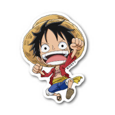 ワンピース　ルフィ　おまけシール付 ONE PIECE - ワンピース ルフィ シールの通販 by こすもす