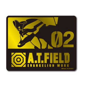 ゼネラルステッカー Worksonステッカー Mサイズ A.T.FIELD 金 弐号機 ATF-017G