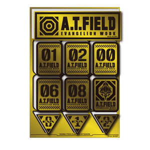 ゼネラルステッカー Worksonステッカー Lサイズ A.T.FIELD 金 数字A ATF-026G