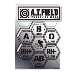ゼネラルステッカー Worksonステッカー Lサイズ A.T.FIELD 銀 血液型 ATF-028S ゼネラルステッカー Worksonステッカー Lサイズ A.T.FIELD 銀 血液型 ATF-028S