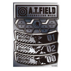 ゼネラルステッカー Worksonステッカー Lサイズ A.T.FIELD 銀 横長 ATF-029S ゼネラルステッカー Worksonステッカー Lサイズ A.T.FIELD 銀 横長 ATF-029S