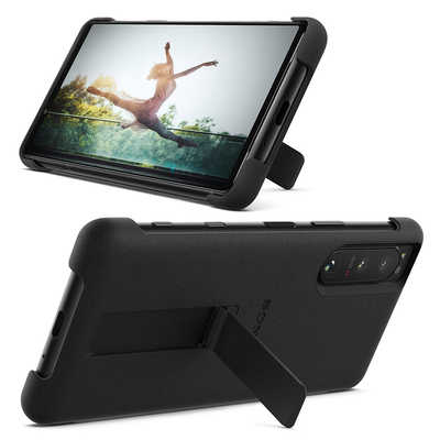ソニー SONY Xperia 5 III Style Cover with Stand Black ソニー SONY Xperia 5 III Style Cover with Stand Black