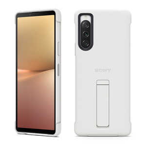 ソニー　SONY Xperia 10 V Style Cover with Stand White ホワイト XQZ-CBDC/WJPCX