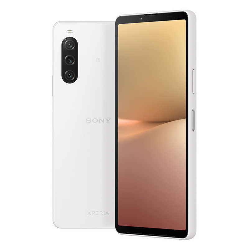 ソニー　SONY ソニー　SONY SIMフリースマートフォン Xperia10V 6.1インチ メモリ/ストレージ：6GB/128GB ホワイト XQDC44W1JPCX0 XQDC44W1JPCX0