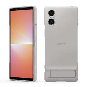 ソニー　SONY Xperia 5 V Style Cover with Stand Platinum Gray ソニー プラチナグレー XQZ-CBDE/SJPCX