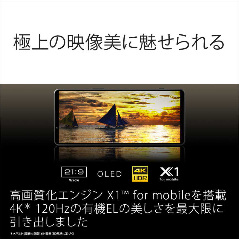 ソニー　SONY ソニー　SONY SIMフリースマートフォン ソニー Xperia1V / Xperia1M5 / 5G・防水・防塵・おサイフケータイ・6.5インチ・RAM/ROM：16GB/512GB ブラック XQ-DQ44 B3JPCX0 XQ-DQ44 B3JPCX0