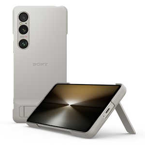 ソニー　SONY Xperia 1 VI Style Cover with Stand Platinum Gray ソニー XQZ-CBEC/HJPCX