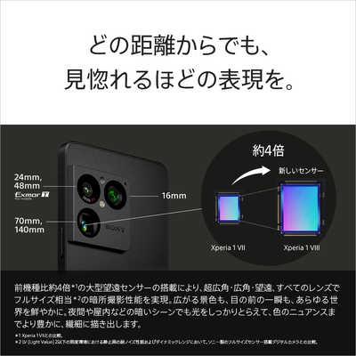 ソニー SONY SIMフリースマートフォン Xperia 1 VIII / Snapdragon 8