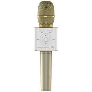 GOPPA ブルートゥース対応 スマホ用カラオケデュエットマイク｢シンガソン｣ GP-BTDMIC/G ゴｰルド