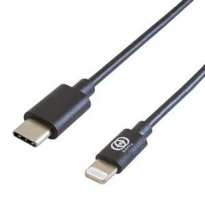 GOPPA Type-C - Lightningケーブル 1m ［USB Power Delivery対応］ ブラック GP-TCLC1MG1/B