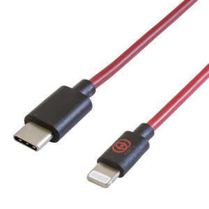 GOPPA Type-C - Lightningケーブル 1.5m ［USB Power Delivery対応］ レッド・ブラック GP-TCLC15MG1/R