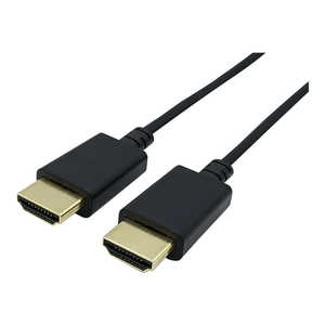 GOPPA HDMIケーブル ブラック [10m /HDMI⇔HDMI /スリムタイプ /4K対応] GP-HD20FK-100