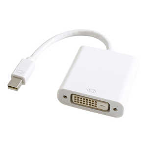 GOPPA 0.15m[Mini DisplayPort オス→メス DVI-D] 変換アダプタ ホワイト GP-MDPDVIH/W