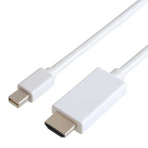 GOPPA Mini DisplayPort→HDMIケーブル1mホワイト GP-MDPHD/W-10