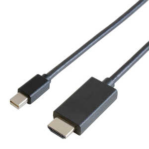 GOPPA Mini DisplayPort→HDMIケーブル1mブラック GP-MDPHD/K-10