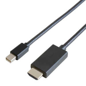 GOPPA Mini DisplayPort→HDMIケーブル2mブラック GP-MDPHD/K-20