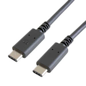 GOPPA 0.9m[USB-C ⇔ USB-C]2.0ケーブル 充電･転送 USB PD対応 100W ブラック GP-CCU2E90CM/B