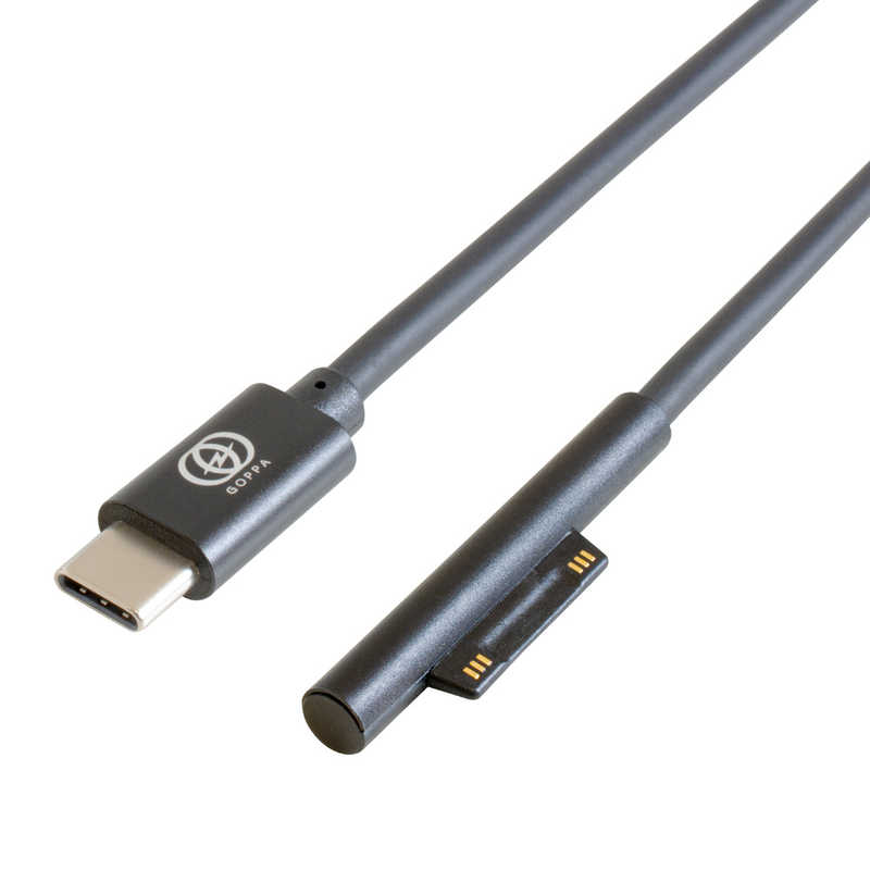 GOPPA GOPPA 1.8m[USB-C ⇔ Microsoft Surface用]ノートPC用充電ケーブル GP-TCS180CM/B [USB Power Delivery対応] GP-TCS180CM/B [USB Power Delivery対応]