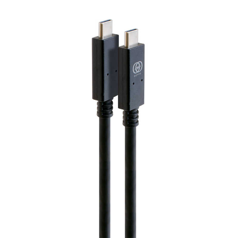 GOPPA GOPPA 1.3m[USB-C ⇔ USB-C]映像用ケーブル 充電 USB PD対応 60W ブラック GP-CCDP3A13M/B GP-CCDP3A13M/B