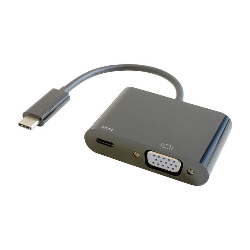 GOPPA GOPPA 0.14m[USB-C オス→メス VGA+USB-C(給電用 USB PD対応)]3.2変換アダプタ ブラック GP-CV15H/B GP-CV15H/B