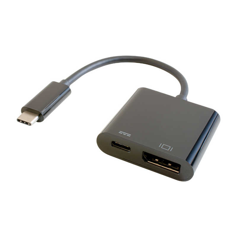 GOPPA GOPPA 0.14m[USB-C オス→メス DisplayPort 4K+USB-C(給電用 USB PD対応)]3.2変換アダプタ ブラック GP-CDPH/B GP-CDPH/B