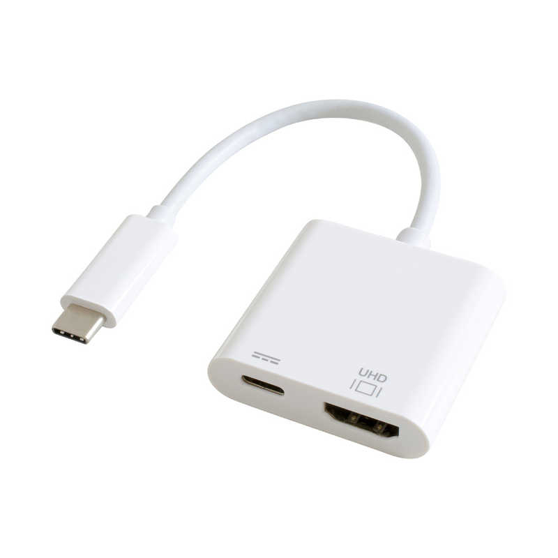 GOPPA GOPPA 0.14m[USB-C オス→メス HDMI 4K+USB-C(給電用 USB PD対応)]3.2変換アダプタ ホワイト GP-CHDH/W GP-CHDH/W