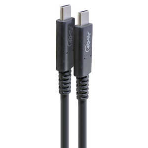 GOPPA 0.8m[USB-C ⇔ USB-C]USB4/Thunderbolt3対応ケーブル 充電･転送 USB PD対応 100W ブラック GP-CCU408M/B