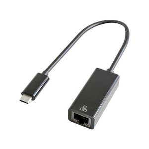 GOPPA USB 3.2 Gen 1 Type-C接続 ギガビットLANアダプター 【M1チップ搭載のMacに対応】 ブラック [Type-Cオス /LAN] GP-CR45GH/B