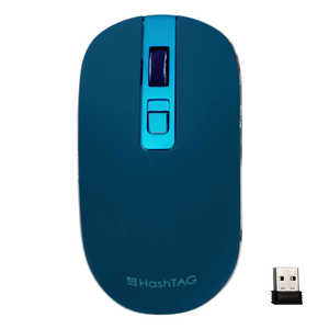 HASHTAG HashTAG マウス ダークブルー ［BlueLED /無線(ワイヤレス) /3ボタン /USB］ HTMOUWA1DB