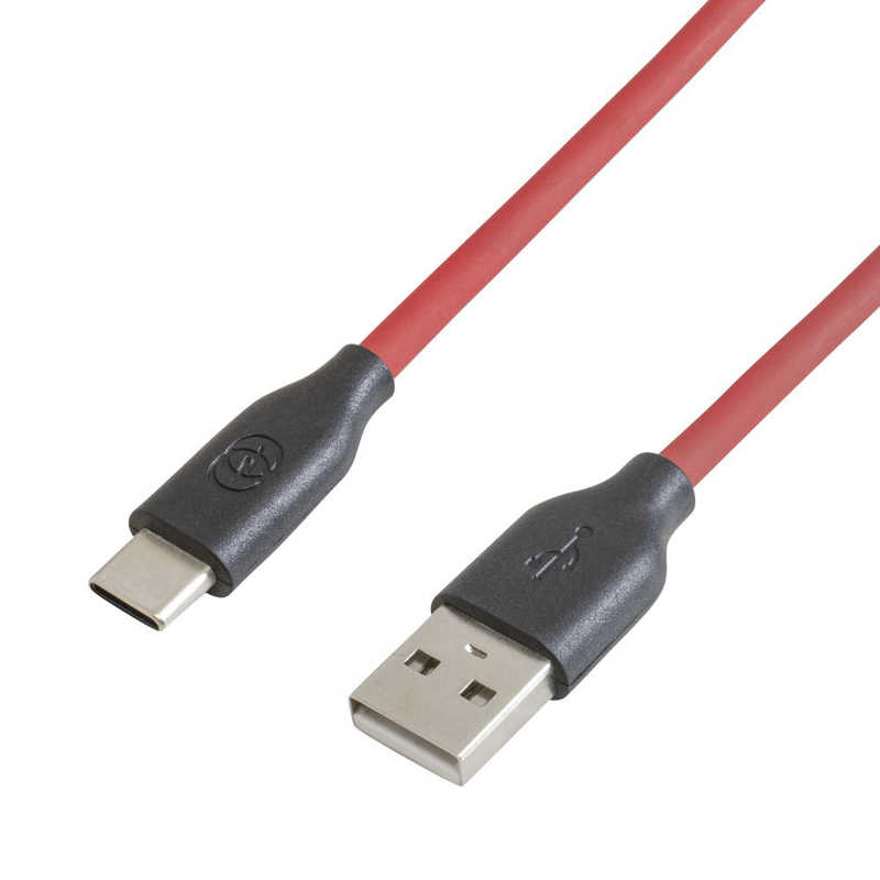 GOPPA GOPPA シリコン採用やわらかケーブル USB-A⇒USB-Type-C 1.5m レッド GP-ACU2S150CM/R GP-ACU2S150CM/R
