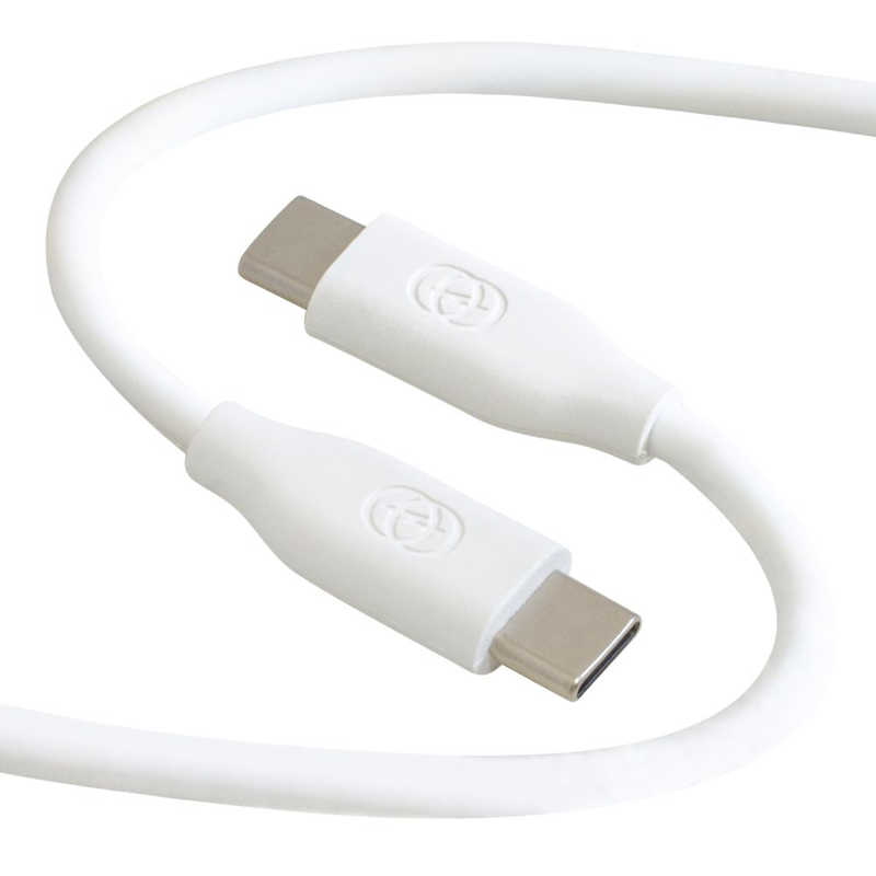 GOPPA GOPPA シリコン採用やわらかケーブル USB Type-C to Type-C 2m USB PD対応 ホワイト GP-CCU2S200CM/W GP-CCU2S200CM/W