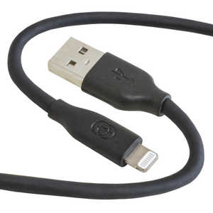 GOPPA シリコン採用やわらかケーブル USB-A⇒Lightningケーブル 2m ブラック 2.0m GP-ALS200CM/B GOPPA シリコン採用やわらかケーブル USB-A⇒Lightningケーブル 2m ブラック 2.0m GP-ALS200CM/B