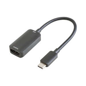 GOPPA 映像変換アダプタ [USB-C オス→メス HDMI] 4K HDR対応 ブラック GP-CHD460H/B