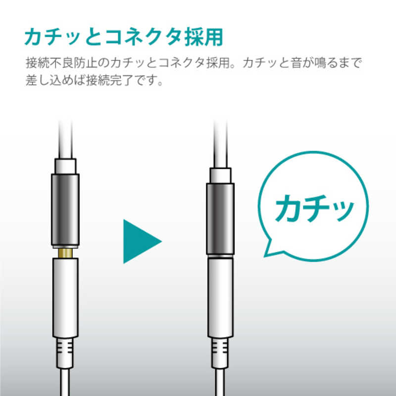 HASHTAG HASHTAG イヤホン端子 変換アダプター 3.5mmジャック - USB TypeC端子（12cm）シルバー HT-AAOCH2SI HT-AAOCH2SI