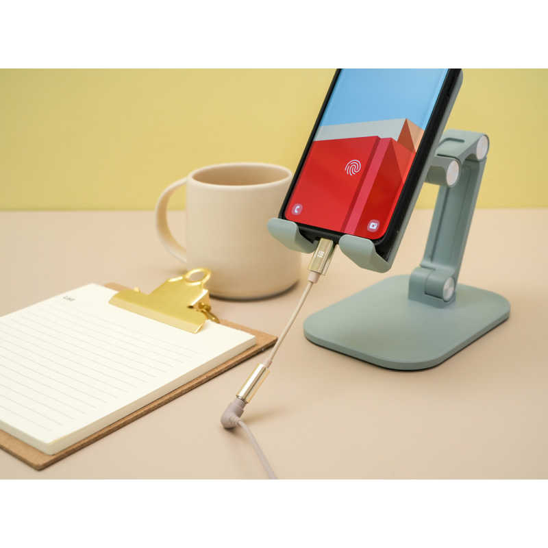 HASHTAG HASHTAG イヤホン端子 変換アダプター 3.5mmジャック - USB TypeC端子（12cm）シルバー HT-AAOCH2SI HT-AAOCH2SI