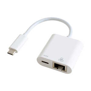 GOPPA LLANڑȂ[dłUSB-C(R)ϊA_v^[ (PD100W Ή) mLAN / USB Power DeliveryΉn zCg GP-CR45H100/W