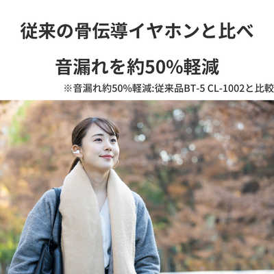 BOCO 骨伝導 フルワイヤレスイヤホン リモコン マイク対応 ブラック