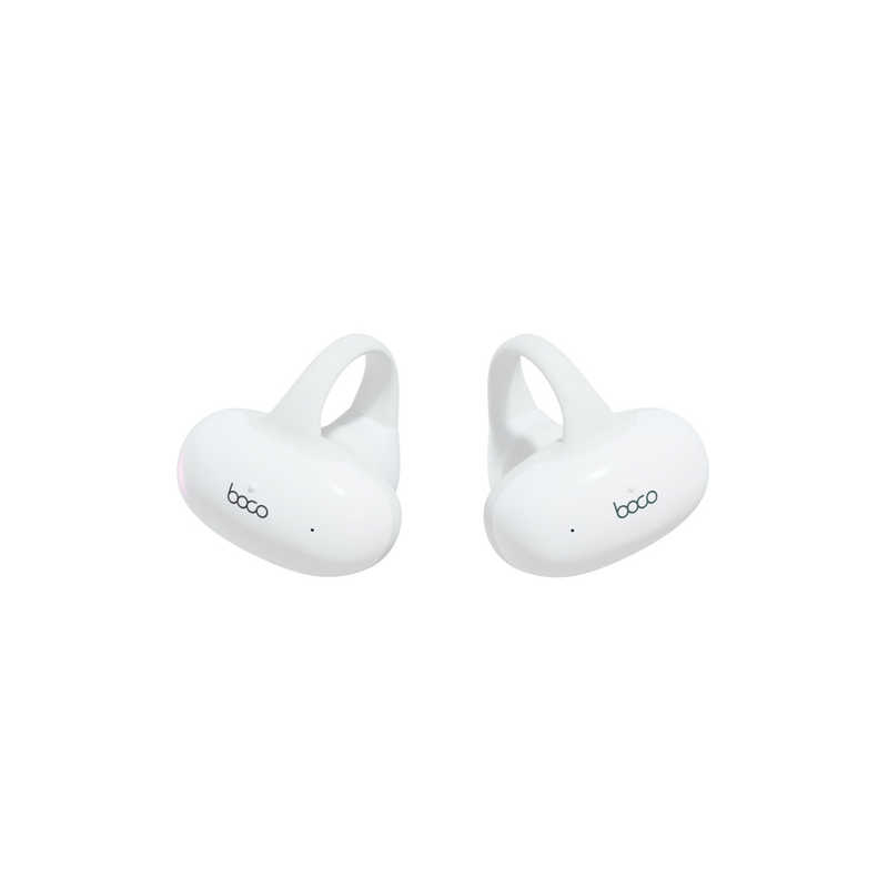 BOCO BOCO 骨伝導イヤホン リモコン・マイク対応 ホワイト PEACESS-1WH PEACESS-1WH