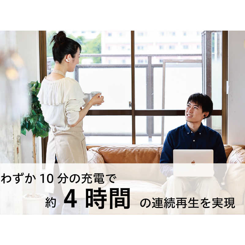 BOCO BOCO 骨伝導イヤホン リモコン・マイク対応 ホワイト PEACESS-1WH PEACESS-1WH