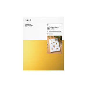 CRICUT Cricut プリンタブルビニール(ノーカット) A4 10枚入 ゴールド 2010364 CRICUT Cricut プリンタブルビニール(ノーカット) A4 10枚入 ゴールド 2010364