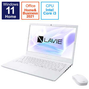 NEC モバイルパソコン LAVIE N14シリーズ パールホワイト[14.0型/Core i3/メモリ：8GB/SSD：256GB] PC-N1435CAW